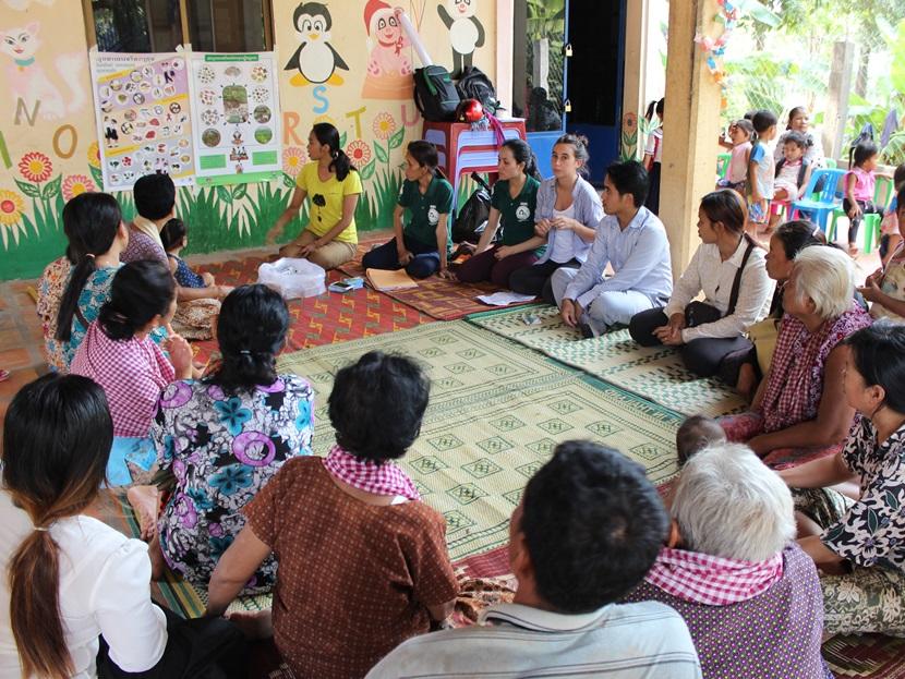 A group of Microfinance interns run a training session for local participants at the project in Phnom Penh, Cambodia A group of Microfinance interns run a training session for local participants at the project in Phnom Penh, Cambodia