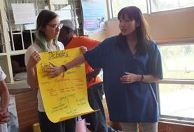 Electives for Medical<br /> Students A volunteer on the Medical School Elective in Jamaica assists with a presentation.