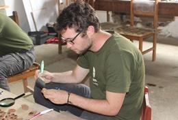 Archaeology A High School Special volunteer works on his Incan & Wari Archaeology Project in Peru.