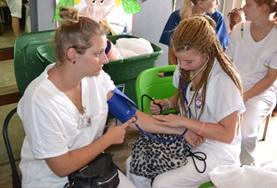 Medicine & Healthcare Public Health High School Special students learn how to take vital signs in Jamaica.