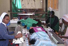 Interns Support Local Business Abroad on the International Development Project Volunteer on the International Development project work with small sewing business overseas