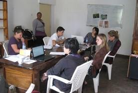 Intern in Microfinance Work in the Projects Abroad Office Overseas Volunteers on the Microfinance project meet in a workshop at the Projects Abroad office